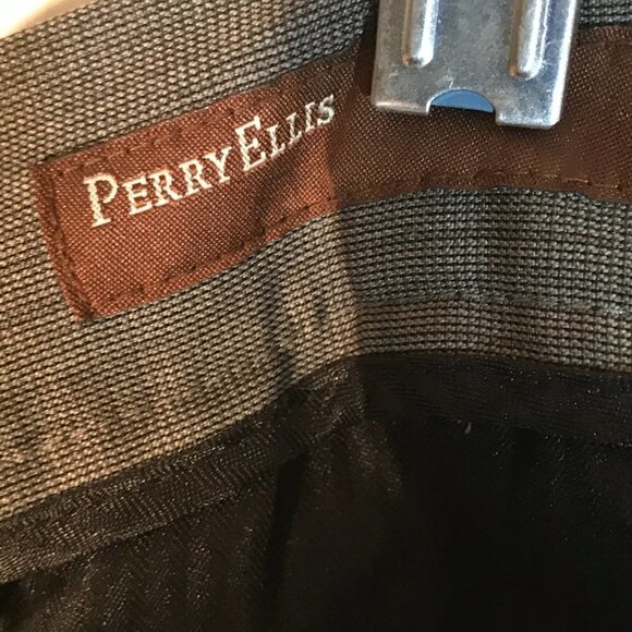 Perry Ellis Mens Dress Pants Black Trousers Slacks Formal Mens Size 40 - Picture 4 of 7